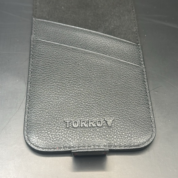 EUC- TORRO Leather Flip Case Compatible with iPhone 14/15 Pro Max - Picture 7 of 14